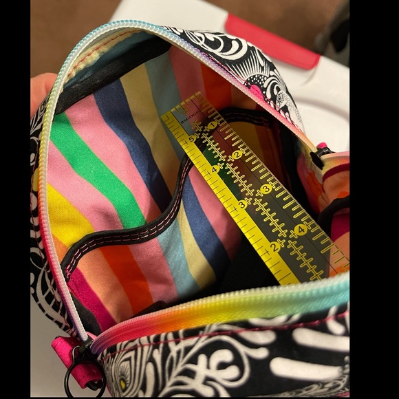 Colorful Peacock Rainbow Convertible Backpack Sling - Picture 12 of 15